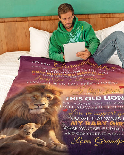 Special Gift for Your Granddaughter - From Grandpa Blanket (SKUB11-83)