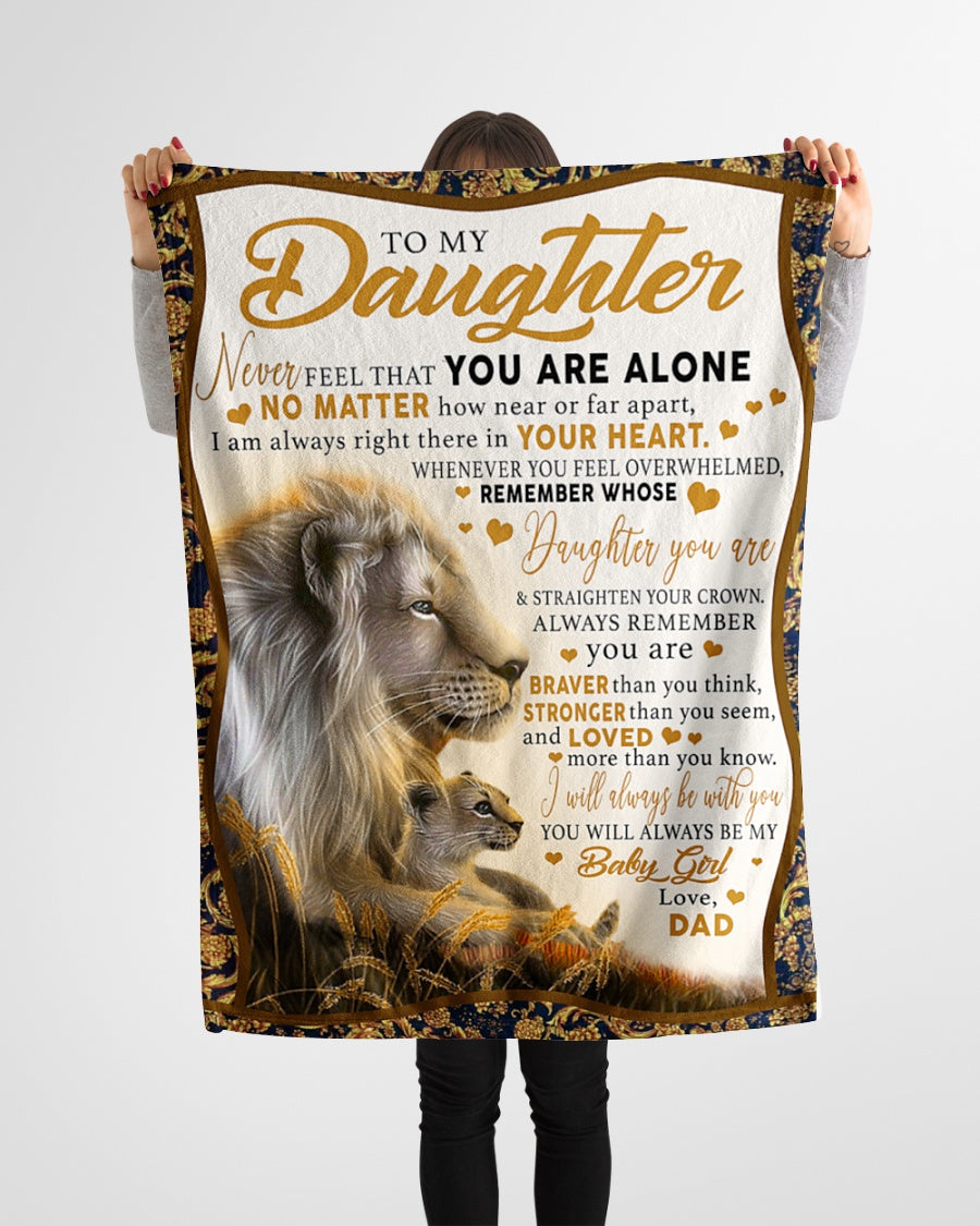 Love Your Dad Blanket - Gift For Daughter From Dad