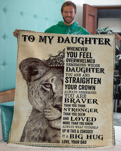 Special blanket for Daughter - From Dad blanket