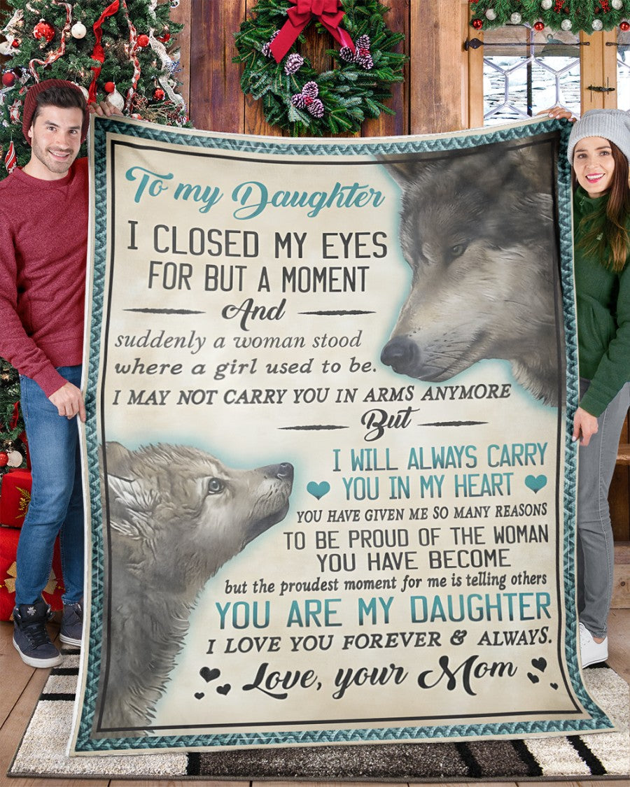 Special Gift For Your Daughter Blanket - From Mom (SKUB12-218)