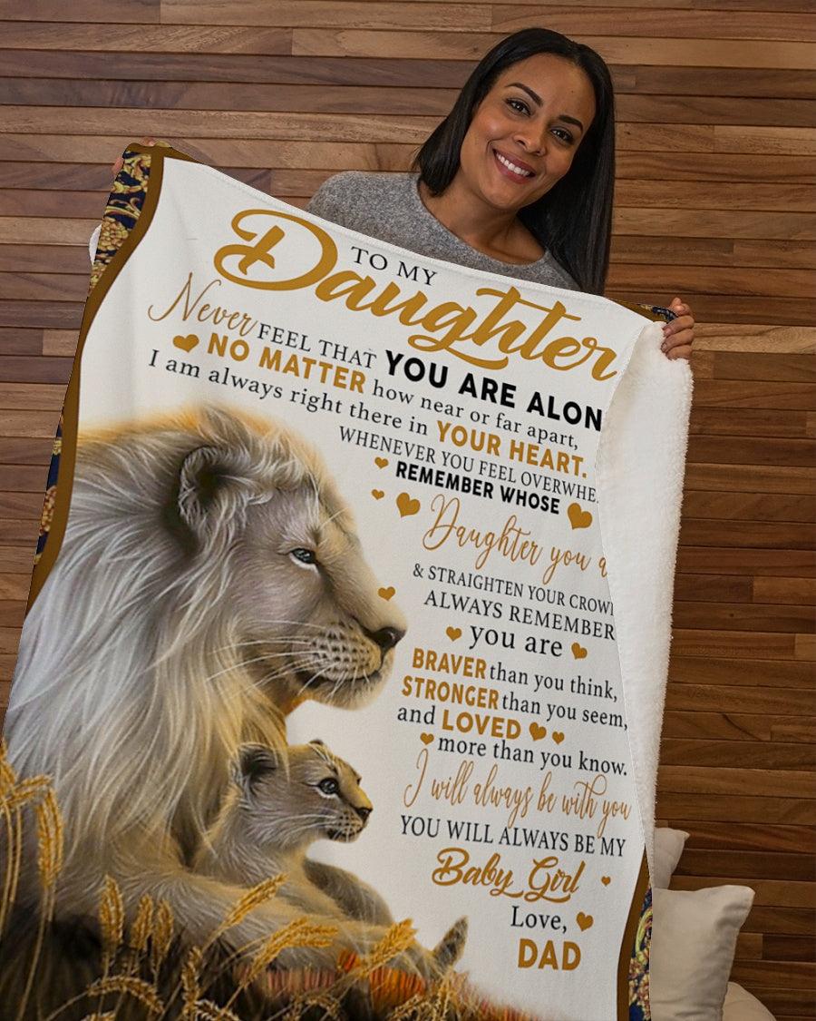 Love Your Dad Blanket - Gift For Daughter From Dad