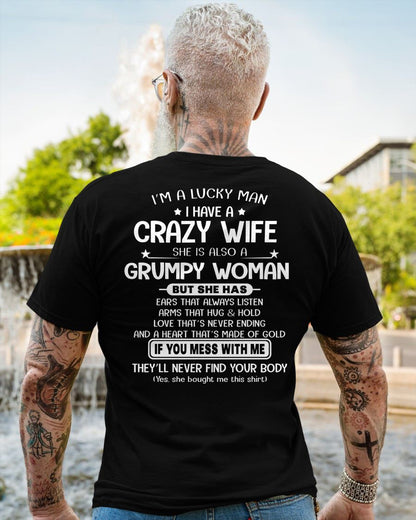 LUCKY MAN OF A GRUMPY WIFE  - GIFT FROM WIFE - EBIL00 (SKU12-277-00)