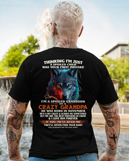 NOVEMBER - SPOILED GRANDSON - GIFT FROM GRANDPA - EBIL11 (SKU26T-01-43-11)