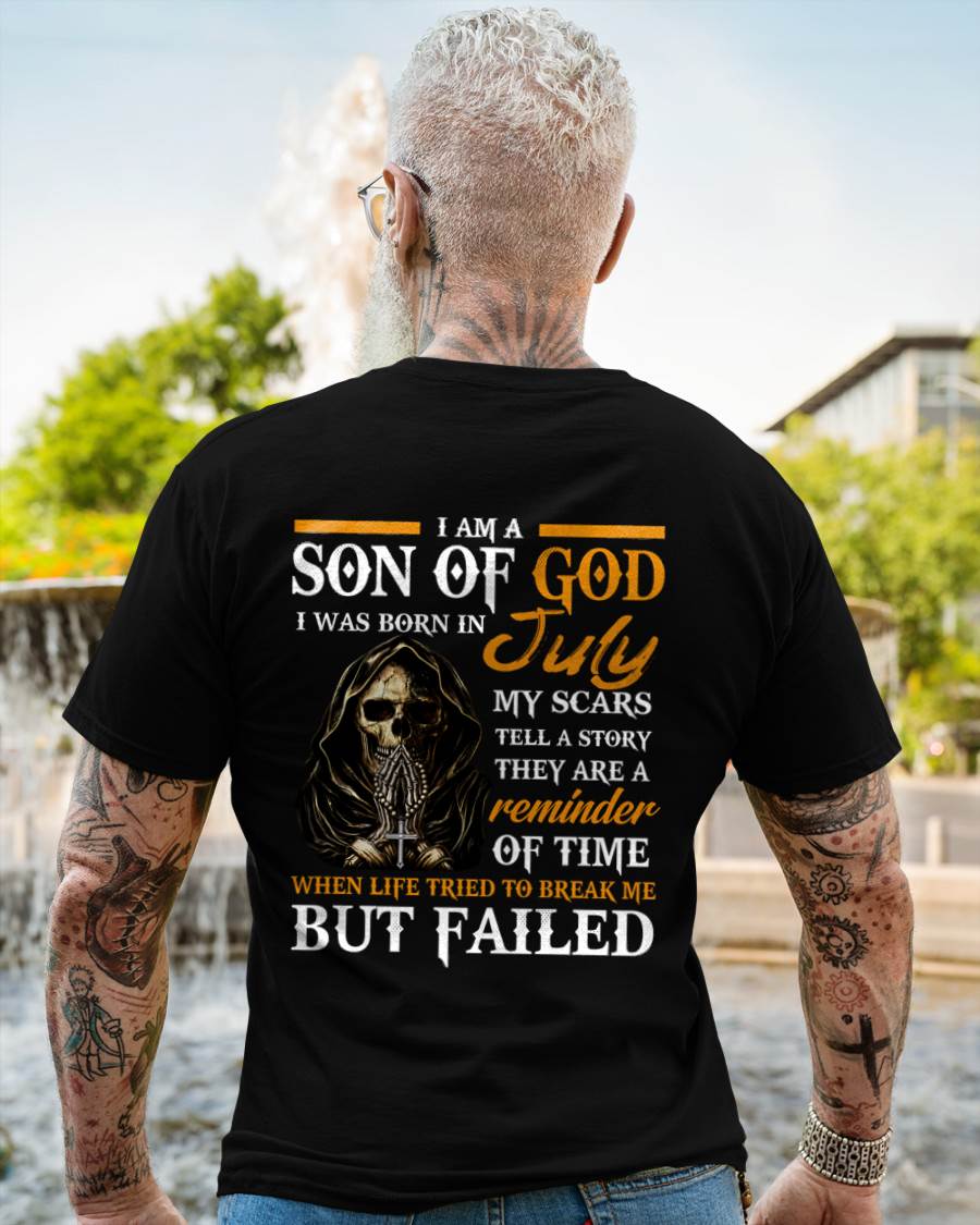 JULY - I AM A SON OF GOD - T SHIRT FOR MAN - DONN07 (SKU2607-143-07)
