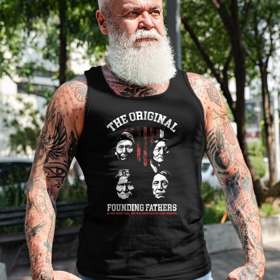 Native American T-Shirts, Vintage Native American Unisex T-Shirt/Hoodie/Sweatshirt HLT00 - The Original Founding Fathers Native American Themed T-Shirt (2)