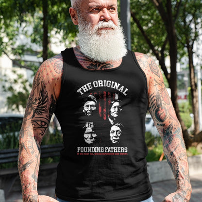 Native American T-Shirts, Vintage Native American Unisex T-Shirt/Hoodie/Sweatshirt HLT00 - The Original Founding Fathers Native American Themed T-Shirt (2)