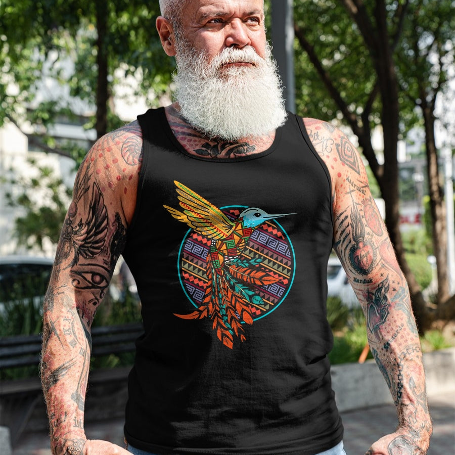 Native American T-Shirts, Vintage Native American Unisex T-Shirt/Hoodie/Sweatshirt HLT00 - Hummingbird Tribal Art Native American Indian Indigenous T-Shirt