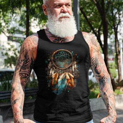 Native American T-Shirts, Vintage Native American Unisex T-Shirt/Hoodie/Sweatshirt HLT00 - Native American Dreamcatcher Indian Design T-Shirt (3)
