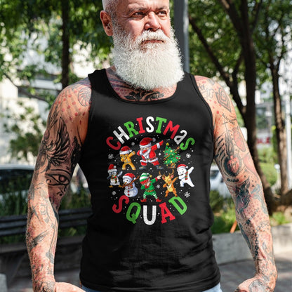 Christmas Squad Santa Dabbing Elf Family Matching Pajamas T-Shirt - Christmas Unisex T-Shirt/Hoodie/Sweatshirt - HNDS00