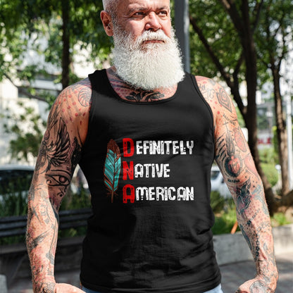 Native American T-Shirts, Vintage Native American Unisex T-Shirt/Hoodie/Sweatshirt HLT00 - American Flag - Definitely Native American Day Funny Graphic T-Shirt