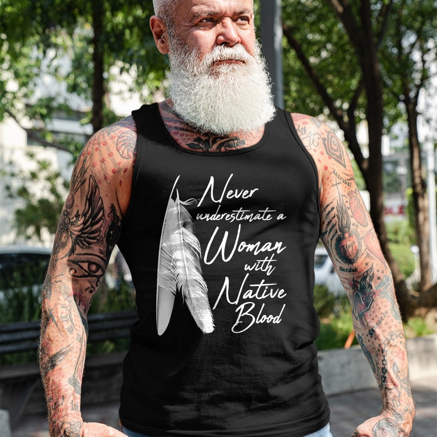 Native American T-Shirts, Vintage Native American Unisex T-Shirt/Hoodie/Sweatshirt HLT00 - Native American A Woman With Native Blood American Indian T-Shirt (1)