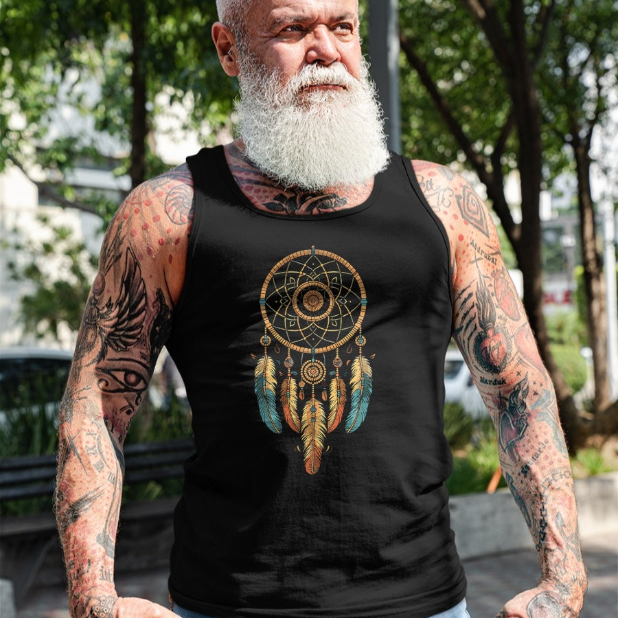 Native American T-Shirts, Vintage Native American Unisex T-Shirt/Hoodie/Sweatshirt HLT00 - Dream Catcher Native American Tribal T-Shirt