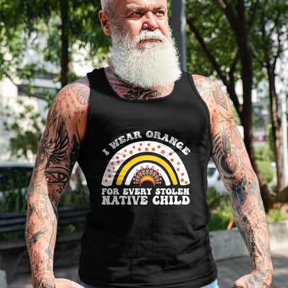 Native American T-Shirts, Vintage Native American Unisex T-Shirt/Hoodie/Sweatshirt HLT00 - I Wear Orange For Every American Native Child Indian Pride T-Shirt (1)