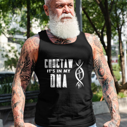 Native American T-Shirts, Vintage Native American Unisex T-Shirt/Hoodie/Sweatshirt HLT00 - American Flag - Choctaw Native American DNA Roots Indian Pride T-Shirt (1)
