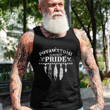 Native American T-Shirts, Vintage Native American Unisex T-Shirt/Hoodie/Sweatshirt HLT00 - Native American Pride Quote for a Proud Potawatomi T-Shirt (1)