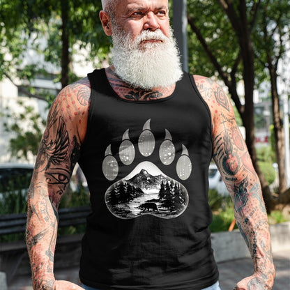 Native American T-Shirts, Vintage Native American Unisex T-Shirt/Hoodie/Sweatshirt HLT00 - Native American Indian Bear Claws Funny Mountain Animal Gift T-Shirt (1)