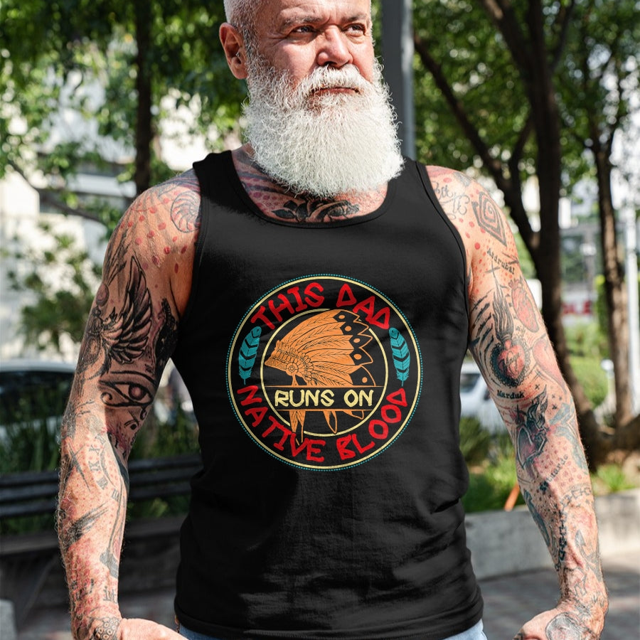 Native American T-Shirts, Vintage Native American Unisex T-Shirt/Hoodie/Sweatshirt HLT00 - Mens Native American Quote for a Proud Native American dad T-Shirt