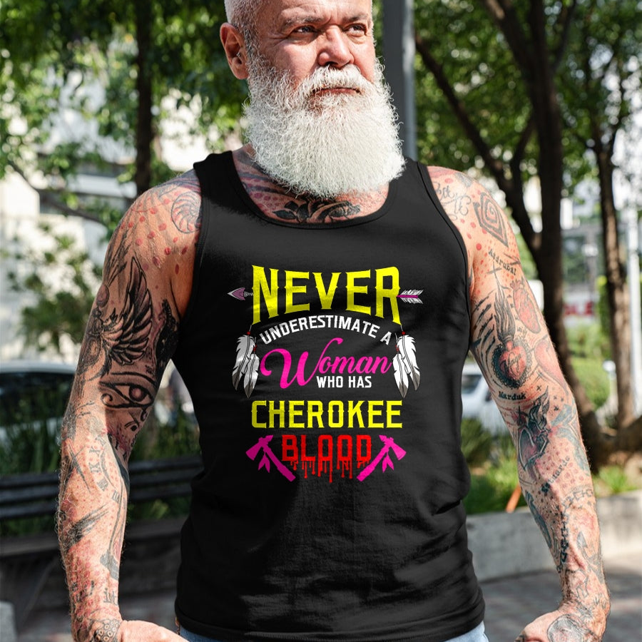 Native American T-Shirts, Vintage Native American Unisex T-Shirt/Hoodie/Sweatshirt HLT00 - Native American Cherokee Indigenous Peoples Day T-Shirt (1)