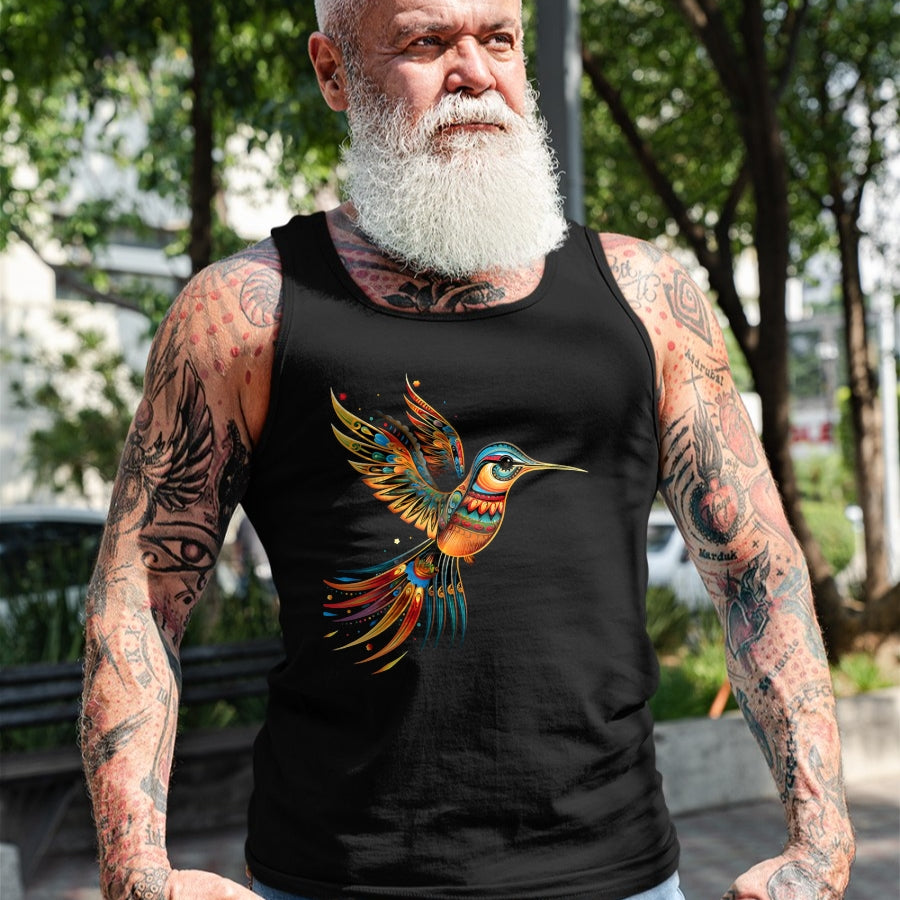 Native American T-Shirts, Vintage Native American Unisex T-Shirt/Hoodie/Sweatshirt HLT00 - Hummingbird Indian Tribal Art Indian Indigenous T-Shirt (1)