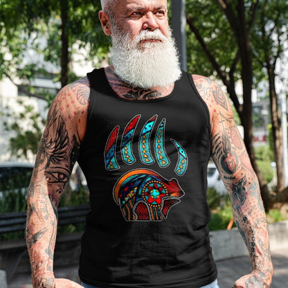 Native American T-Shirts, Vintage Native American Unisex T-Shirt/Hoodie/Sweatshirt HLT00 - Native American Bear Claw T-Shirt (1)