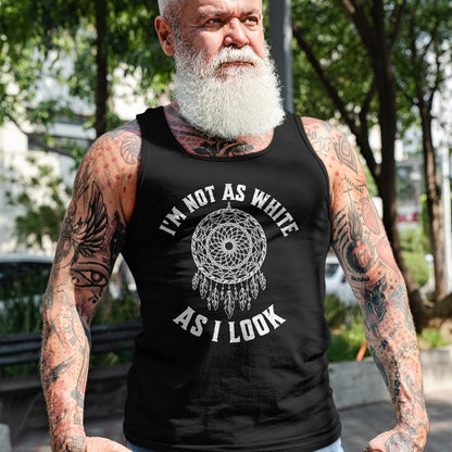 Native American T-Shirts, Vintage Native American Unisex T-Shirt/Hoodie/Sweatshirt HLT00 - I'm Not As White As I Look Native American Heritage Month T-Shirt (1)