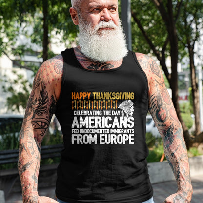 Native American T-Shirts, Vintage Native American Unisex T-Shirt/Hoodie/Sweatshirt HLT00 - Indigenous People Thanksgiving - American Immigrant T-Shirt