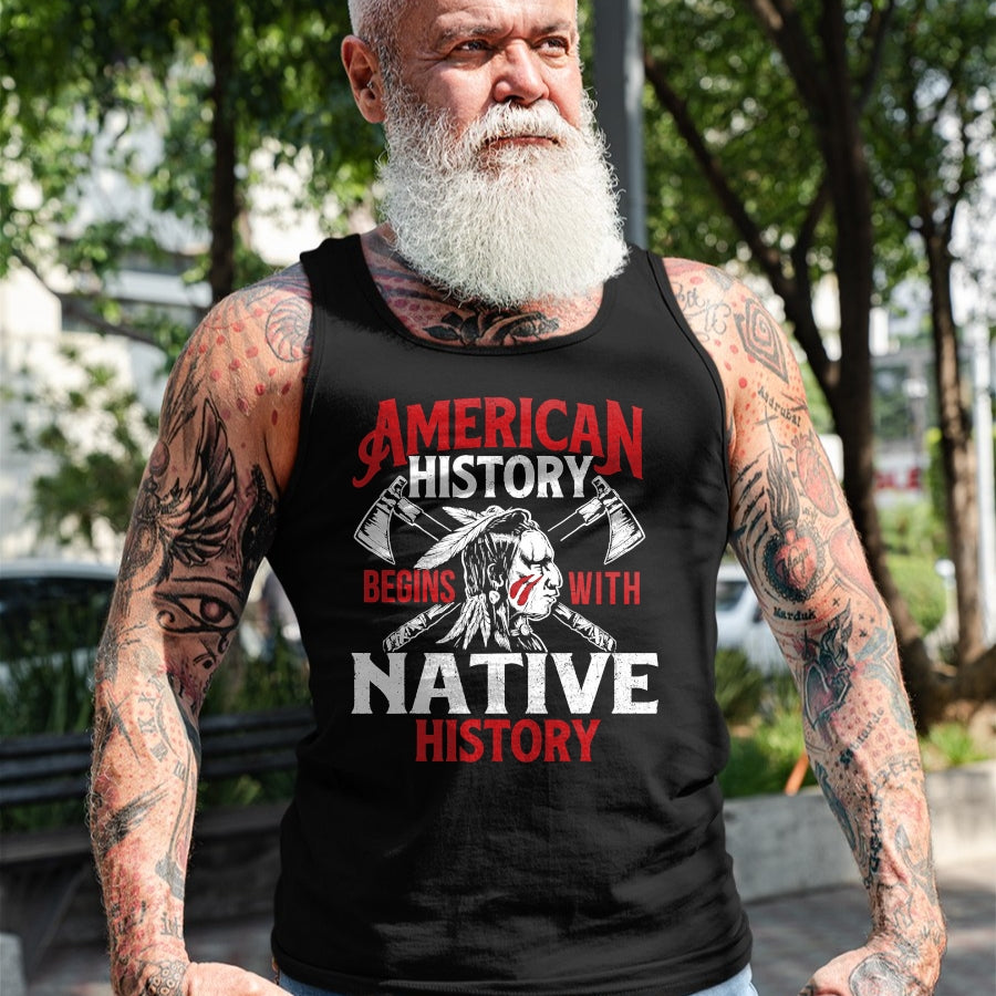 Native American T-Shirts, Vintage Native American Unisex T-Shirt/Hoodie/Sweatshirt HLT00 - Native History - Indigenous Indian Native American Blood T-Shirt (1)
