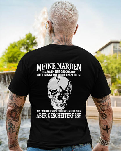 MEINE NARBEN ERZÄHLEN EINE GESCHICHTE - T-SHIRT FÜR HERREN - DONN01 (SKU2605-421-00)