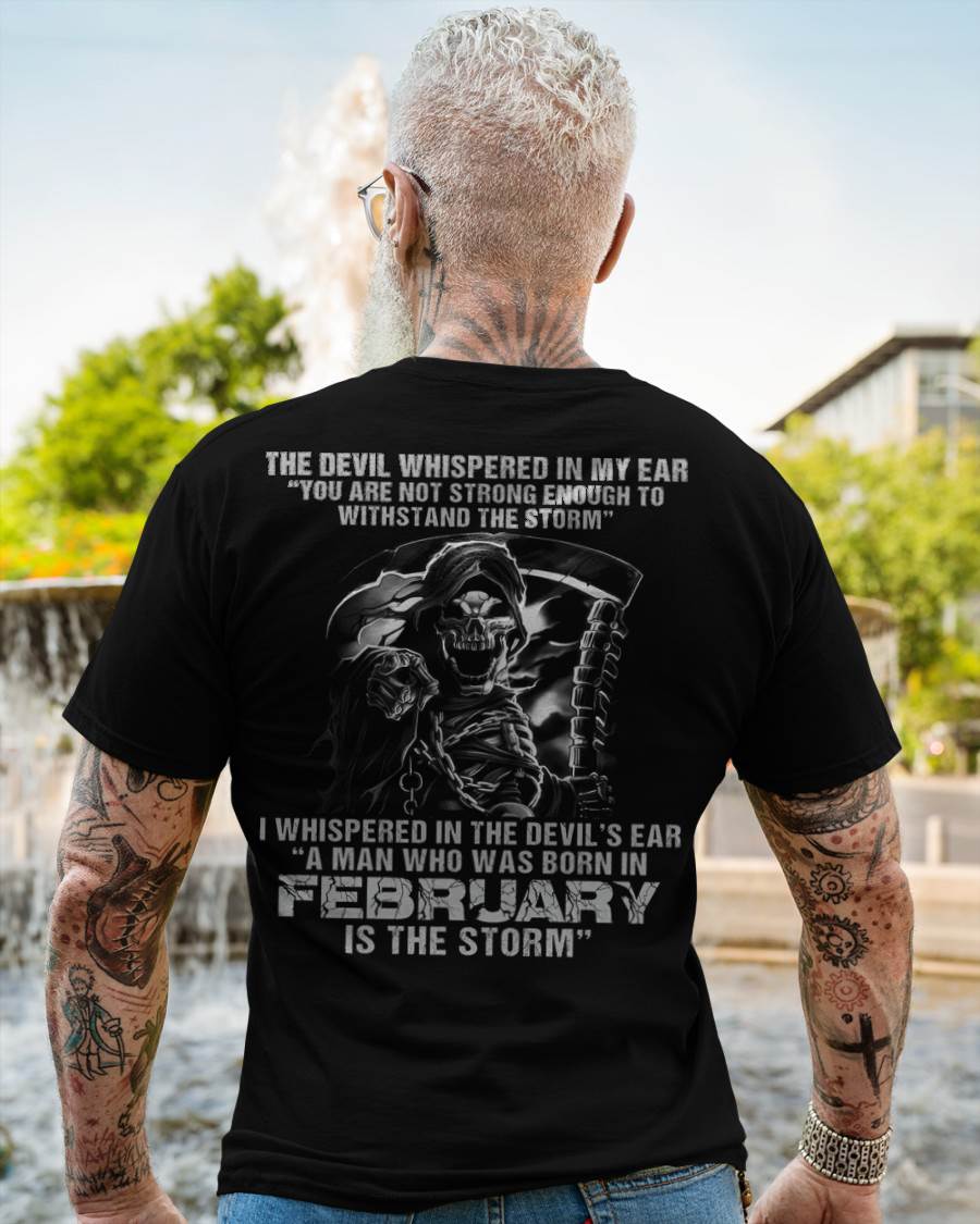 February - The Devil Whispered In My Ear - T-Shirt For Man - DONN02 (SKU08-87-02)