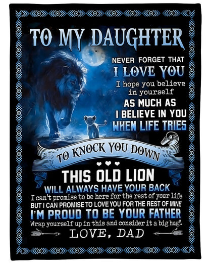 Special Gift for Your Daughter - From Dad Blanket (SKUB12-66)