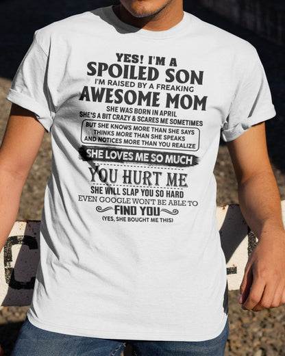 April - Awesome Mom - Perfect Gift For Son From Mom - ebil04 (SKU-SPW-04)