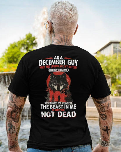 DECEMBER - KIND AND LOVING ARE MY NATURE - BIRTHDAY T-SHIRT FOR MEN - EBIL12 (SKU26T-01-17-12)