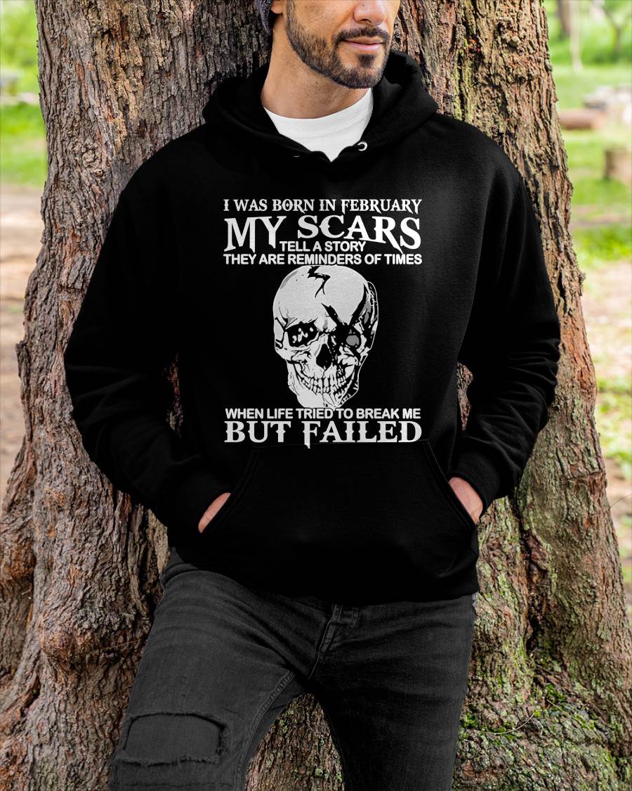 FEBRUARY - MY SCARS - T SHIRT FOR MAN - DONN02 (SKU2608-412-02)