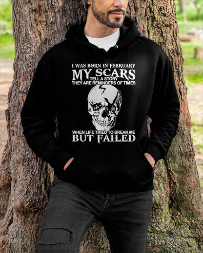 FEBRUARY - MY SCARS - T SHIRT FOR MAN - DONN02 (SKU2608-412-02)