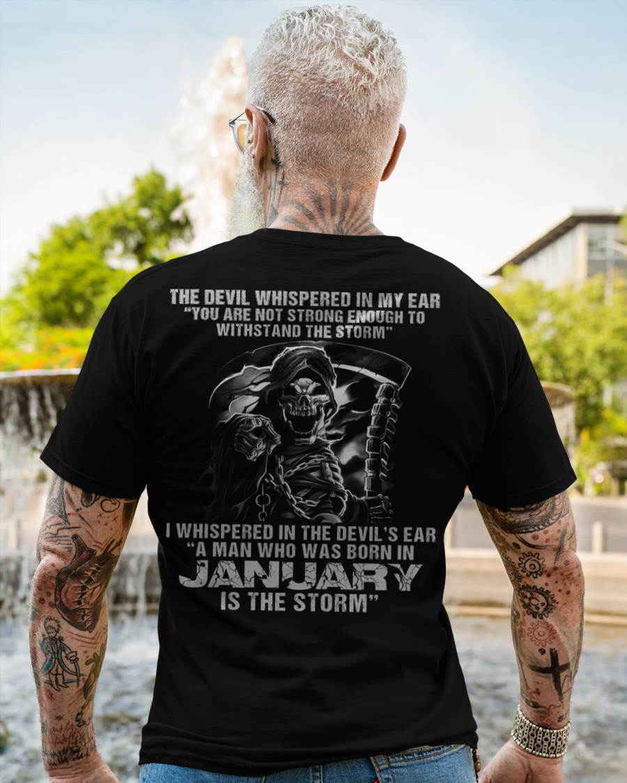 January - The Devil Whispered In My Ear - T-Shirt For Man - DONN01 (SKU08-87-01)