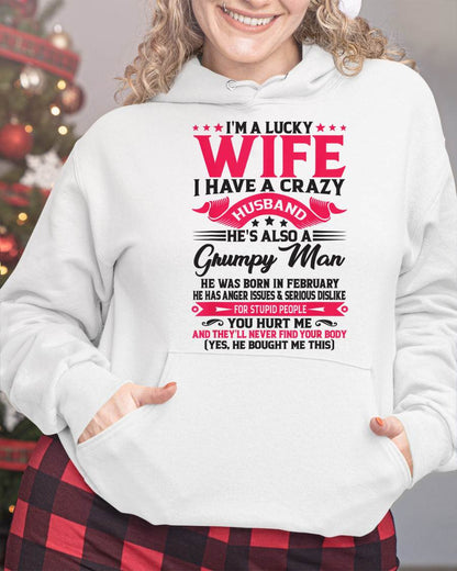 FEBRUARY - TO MY WIFE - I'M A LUCKY WIFE - GIFT FROM HUSBAND - Ebil02 (SKU10-136-02)