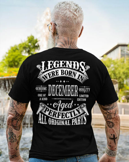 LEGENDS WERE BORN IN DECEMBER - T-SHIRT FOR MAN - DONN12 (SKU08-37-12)