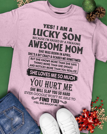 April - Awesome Mom - Perfect Gift For Your Son From Mom - ebil04 (SKU-LKW-04)