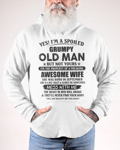 Awesome wife September - Perfect gift for husband from wife - EBIL09 (SKU96-68-09)