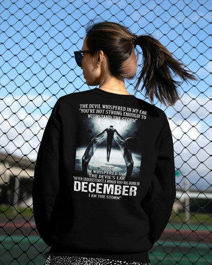 December - The Devil Whispered In My Ear - T-Shirt For Woman - DONN12 (SKU-CHAUU-12)