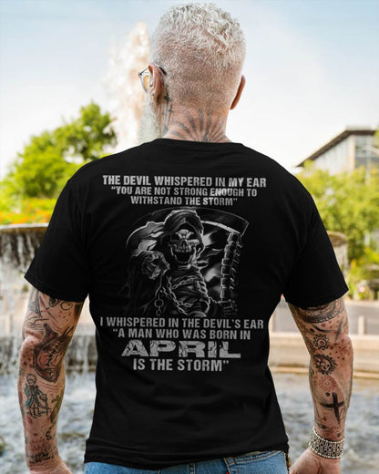 April - The Devil Whispered In My Ear - T-Shirt For Man - DONN04 (SKU08-87-04)