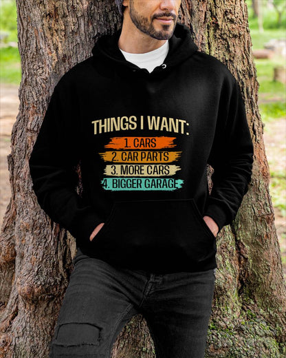 Things I Want - Car Parts Enthusiast Auto Mechanic Engine T-Shirt - Gift For Mechanic - DONN (SKUM08-D13)
