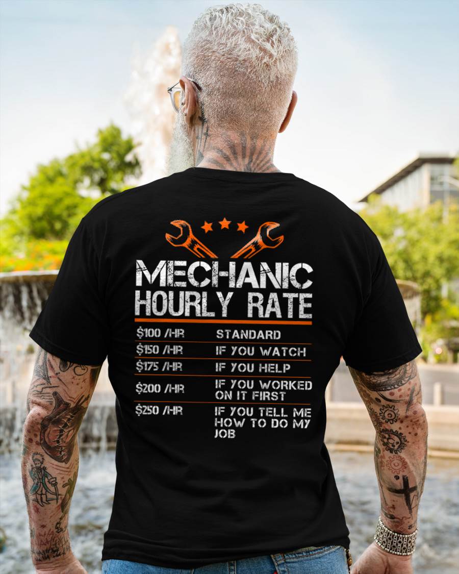 Mechanic Hourly Rate - Gift For Mechanic - DONN (SKUM08-D01)