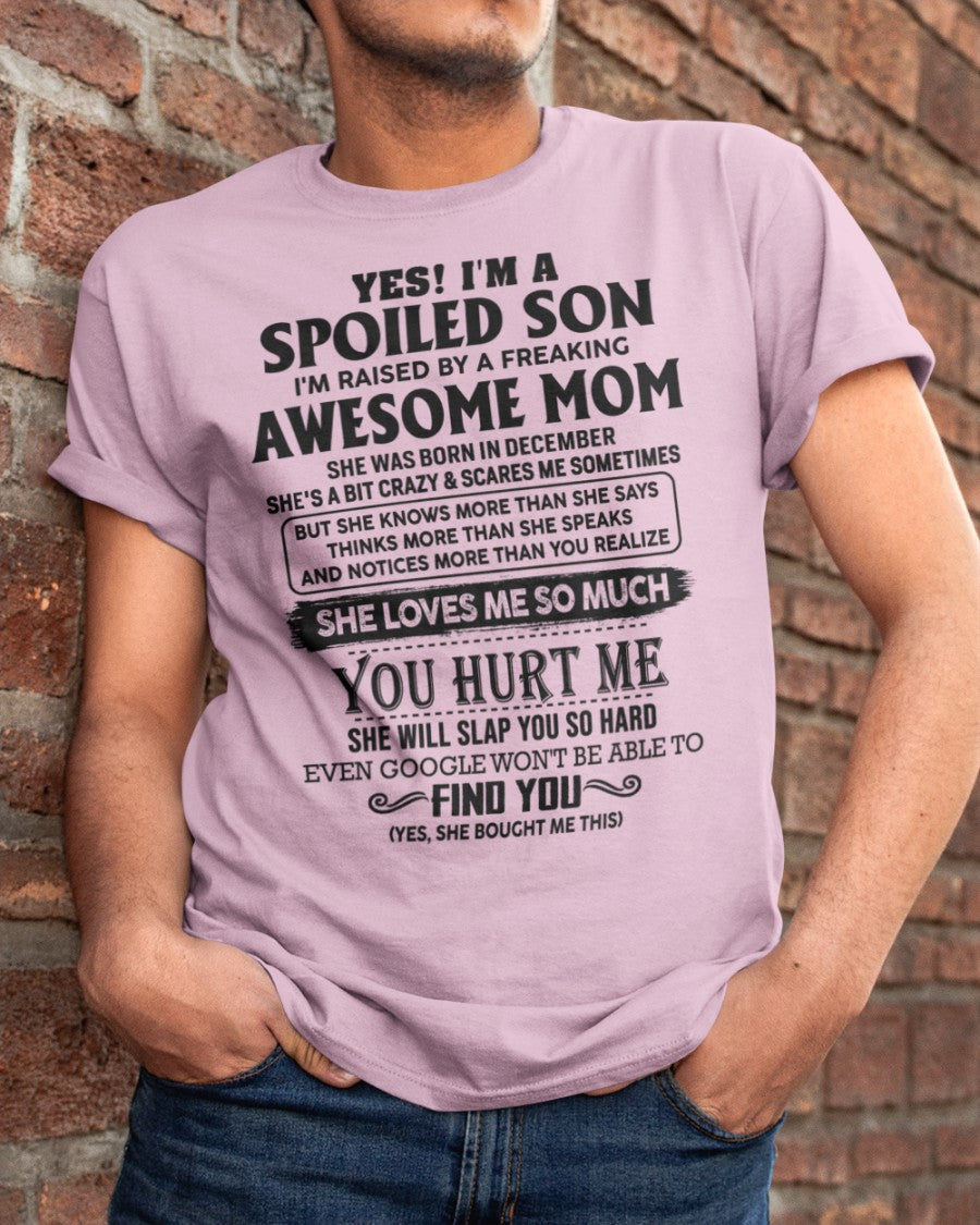 December - Awesome Mom - Perfect gift for your son from Mom - ebil12 (SKU-SPW-12)