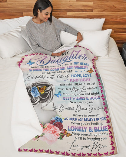 Special Gift For Your Daughter Blanket - From Mom (SKUB12-104)