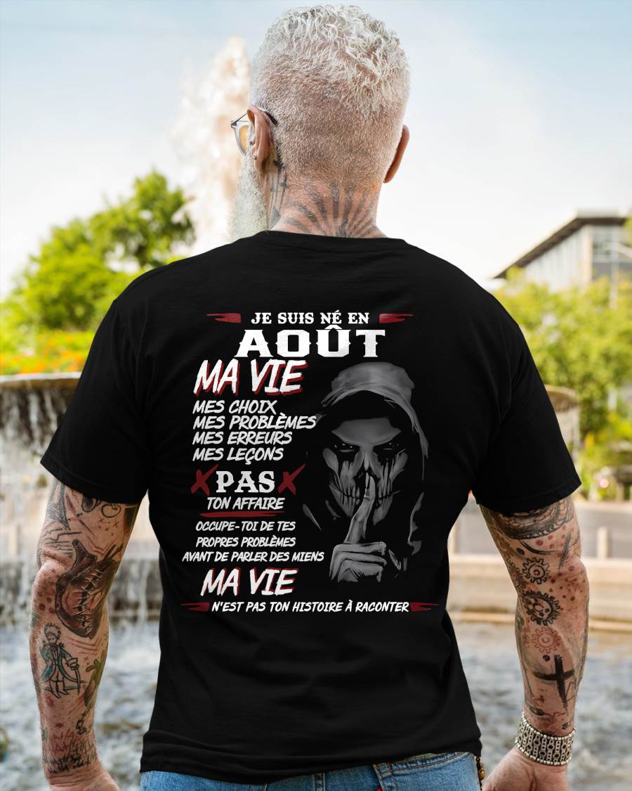 MA VIE – T-shirt pour homme – DOAN08 (SKU12-269-08)