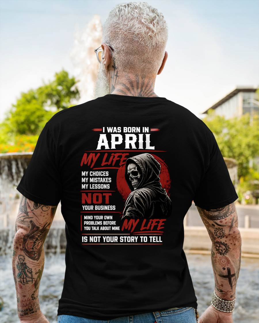 APRIL - MY LIFE - T SHIRT FOR MAN - DONN04 (SKU2607-329-04)