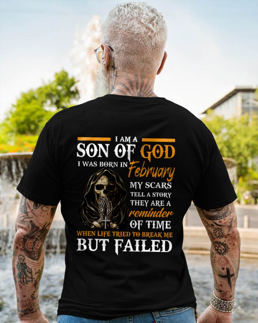 FEBRUARY - I AM A SON OF GOD - T SHIRT FOR MAN - DONN02 (SKU2607-143-02)