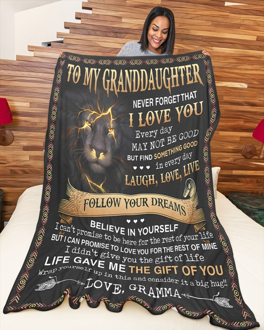 Special Gift For Your Granddaughter Blanket - From Grandma (SKUB09-41)