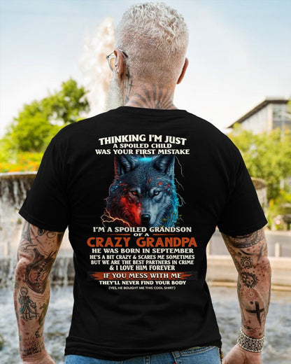 SEPTEMBER - SPOILED GRANDSON - GIFT FROM GRANDPA - EBIL09 (SKU26T-01-43-09)